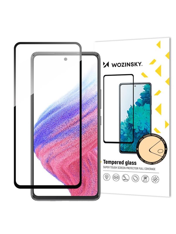 Wozinsky Full Glue Gehard Glas Samsung Galaxy A54 5G 9H Full Screen Gehard Glas met Zwart Frame