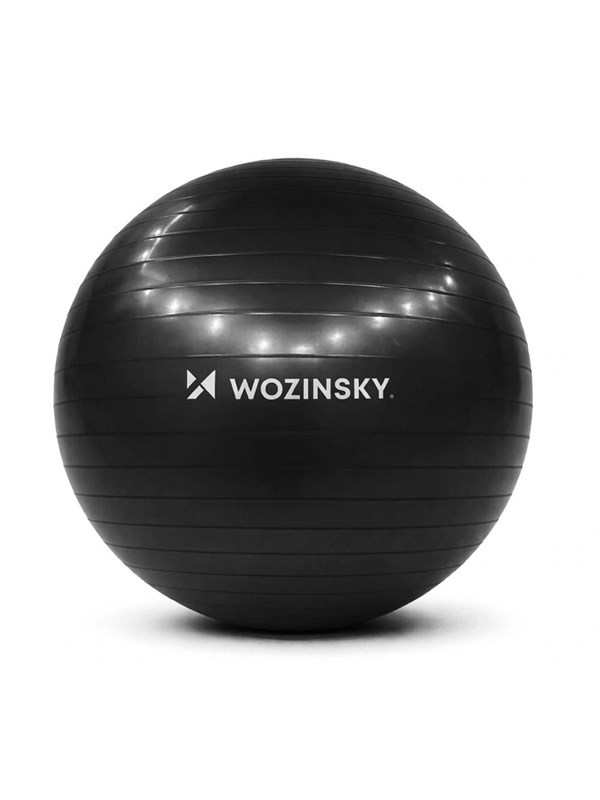Wozinsky WGB65BB gymnastiek oefenbal 65 cm - zwart