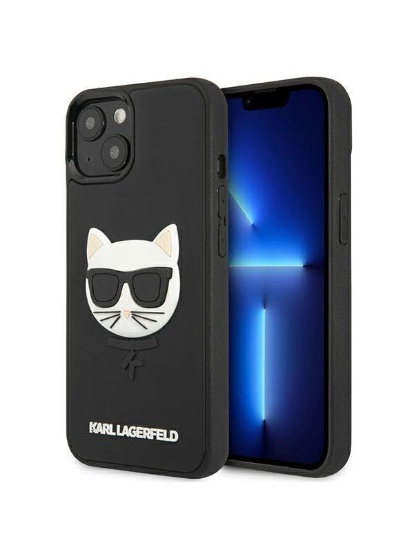 Karl Lagerfeld 3D Rubber Choupette Case for iPhone 13 mini - Black