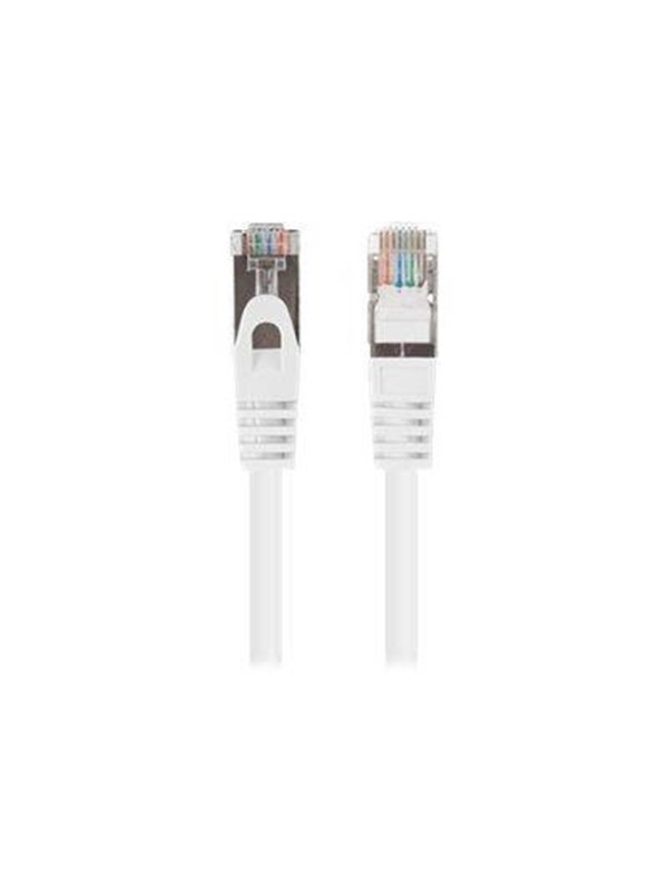 Lanberg patch cable - 25 cm - white (RAL 9010) - Wit