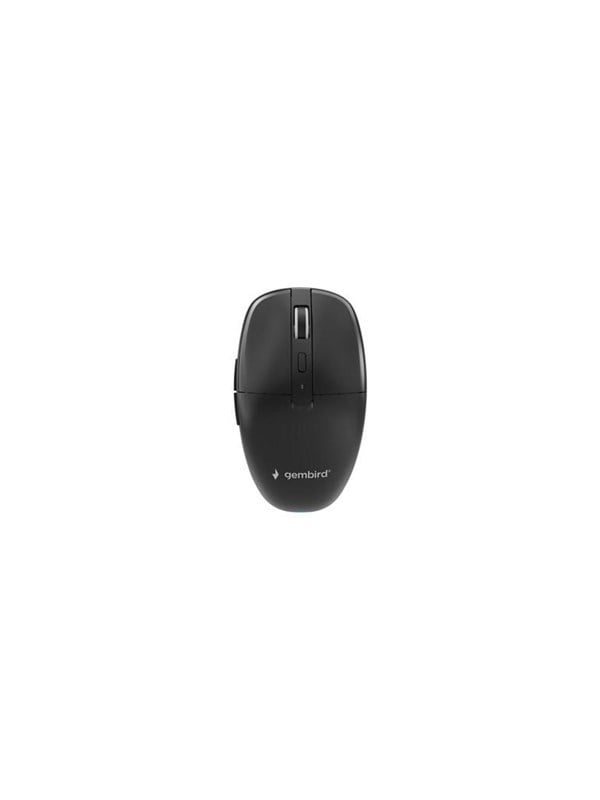 Gembird Dual-mode 6-button wireless mouse - Muis - Optisch - 6 knoppen - Zwart