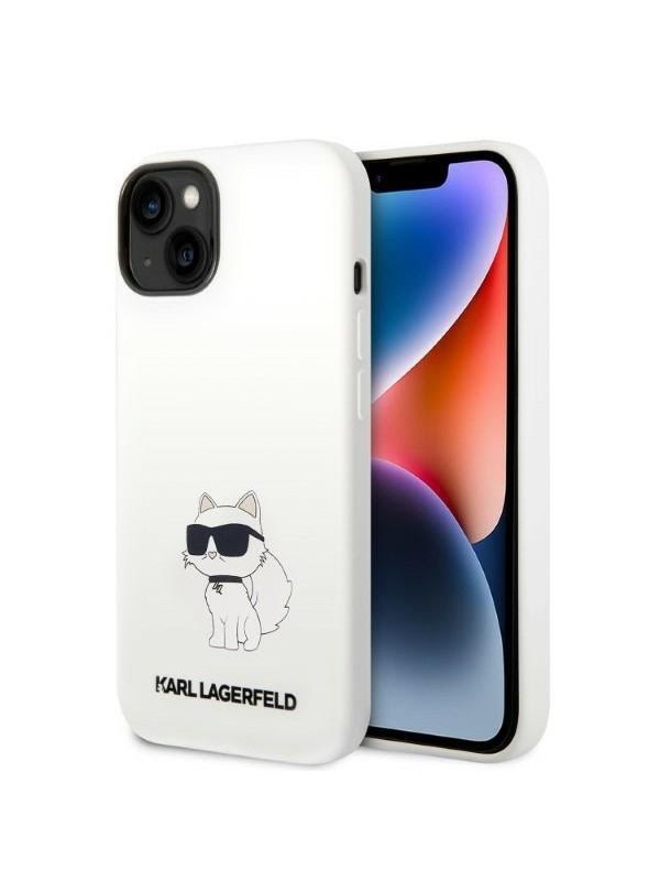 Karl Lagerfeld KLHMP14MSNCHBCH iPhone 14 Plus 6.7" hardcase white/white Silicone Choupette MagSafe