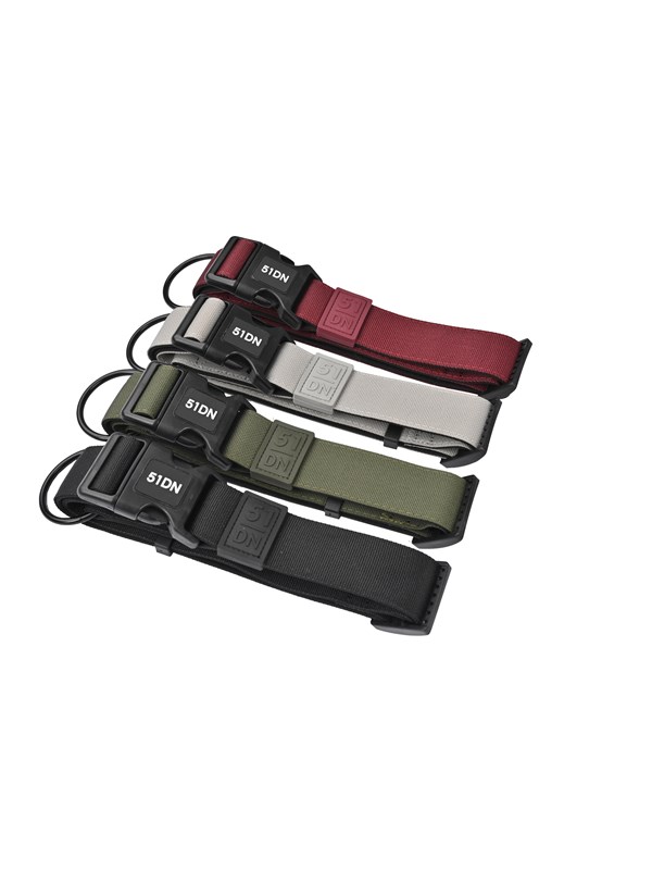 51 Degrees North - Wanderful - Collar - Nylon - Flat - Burgundy - 39-65cmx25mm
