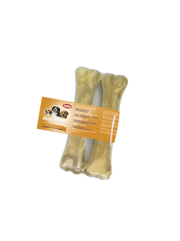Nobby Rawhide bones pressed 2 stk - 21.5 cm (Thailand)