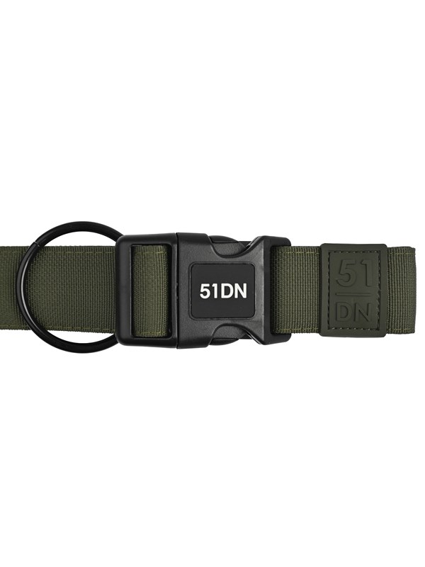 51 Degrees North - Wanderful - Collar - Nylon - Flat - Khaki - 31-47cmx20mm