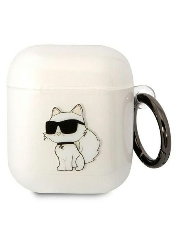 Karl Lagerfeld KLA2HNCHTCT Airpods 1/2 cover transparent Ikonik Choupette