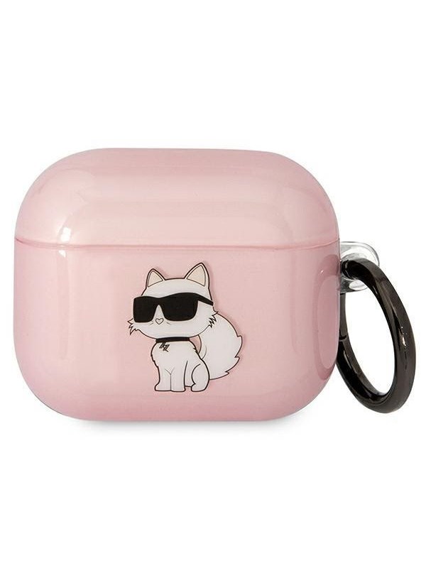 Karl Lagerfeld KLA3HNCHTCP Airpods 3 cover pink/pink Ikonik Choupette