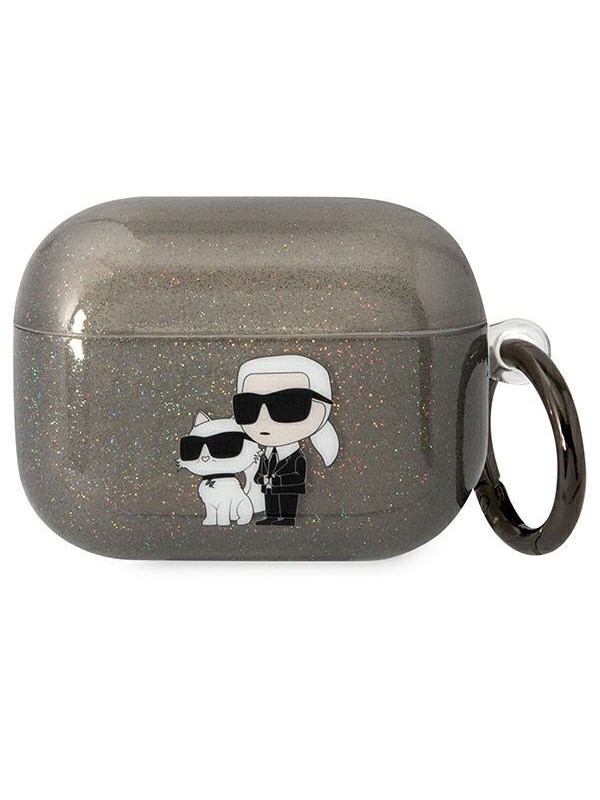Karl Lagerfeld KLAPHNKCTGK Airpods Pro cover black/black Gliter Karl&Choupette
