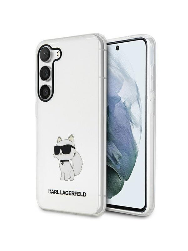 Karl Lagerfeld KLHCS23SHNCHTCT S23 S911 transparent hardcase Ikonik Choupette