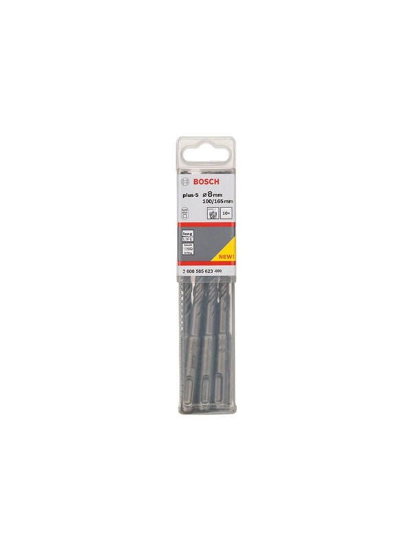 Bosch SDS-plus-5 concrete drill bits 8 x 165mm