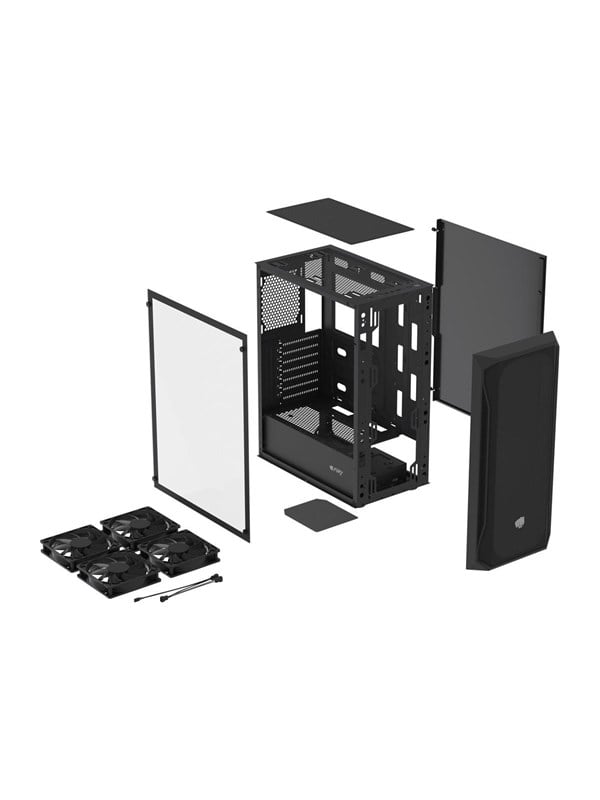 Natec Fury SHOBO SH8F - Case - Tower - Zwart