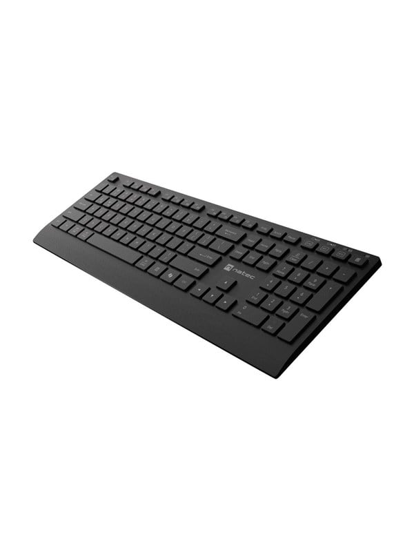 Natec Stingray 2 - keyboard and mouse set full size - QWERTY - US - black Input Device - Keyboard and mouse set - Engels (US international) - Zwart