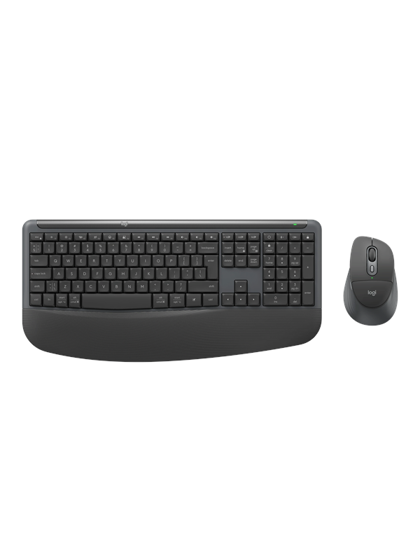 Logitech Signature Comfort Plus Combo MK880 (Graphite) - Keyboard and mouse set - Engels (US international) - Grijs
