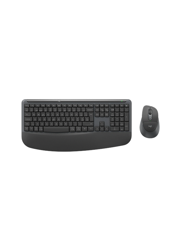 Logitech Signature Comfort Plus Combo MK880 for Business (Graphite) - Keyboard and mouse set - Zwitsers - Grijs