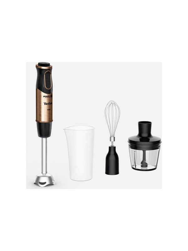 Tefal Hand blender Quickchef HB656G10 - hand blender - black/coppertinto - 1000 W