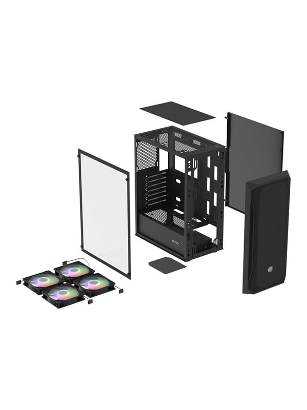Natec Fury SHOBO SH8F ARGB - Case - Tower - Zwart