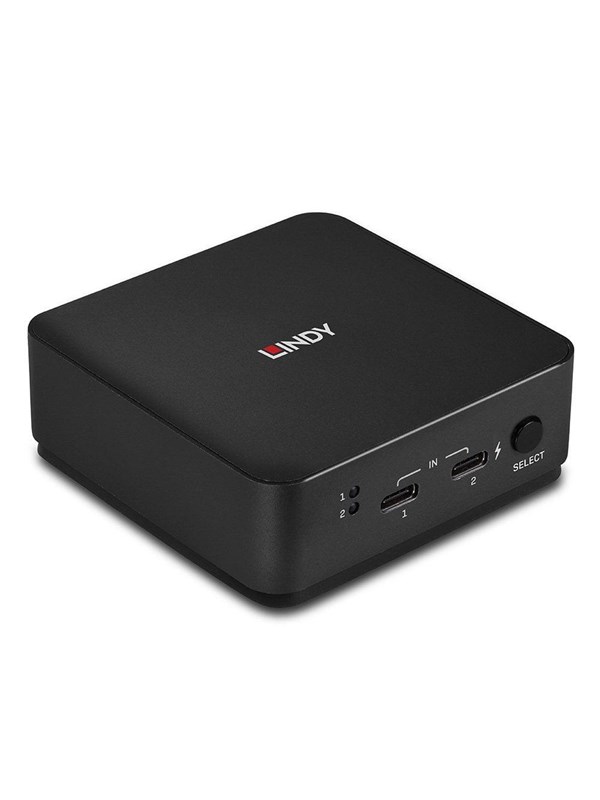 Lindy 2 Port Type C Dual HDMI 4K60 KVM Switch