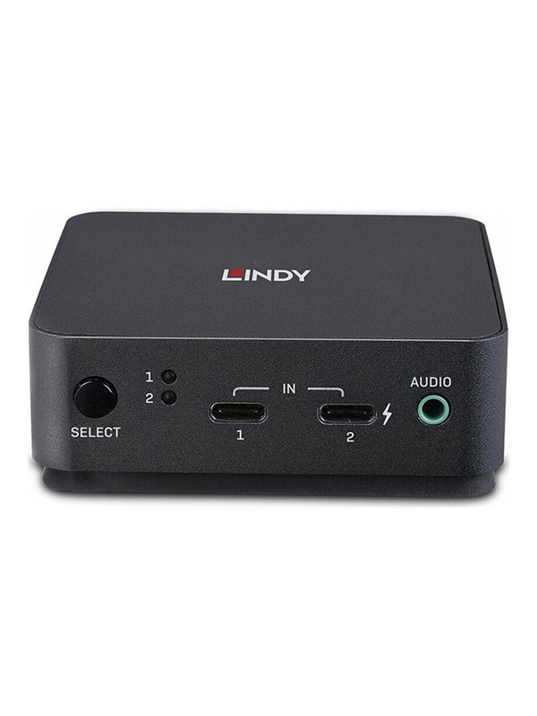 Lindy - KVM / audio switch - Type C DisplayPort 1.2 - 2 ports