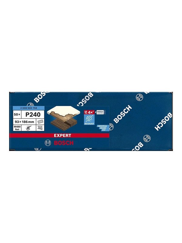Expert M480 schuurnet voor vlakschuurmachines 93 x 186 mm, K240 - 1 stuk(s)