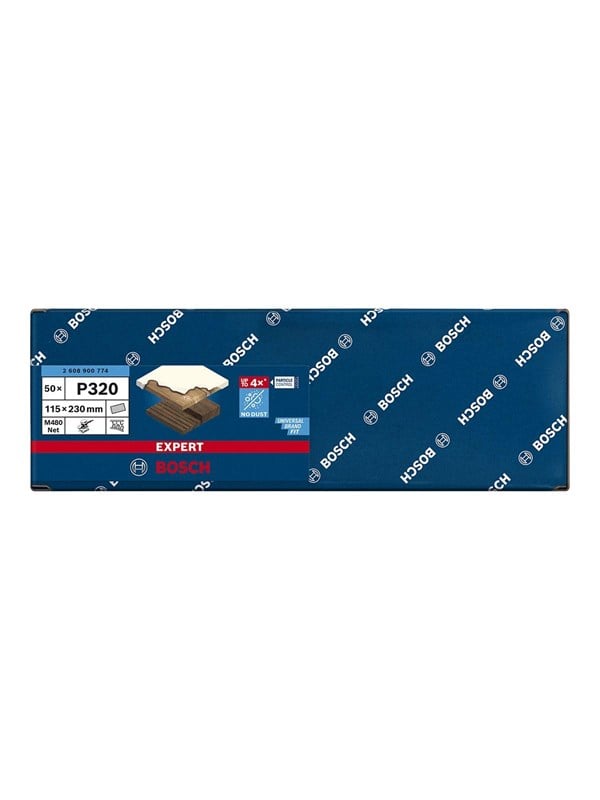 Bosch Expert M480 Net Sanding Sheets P320 50pcs