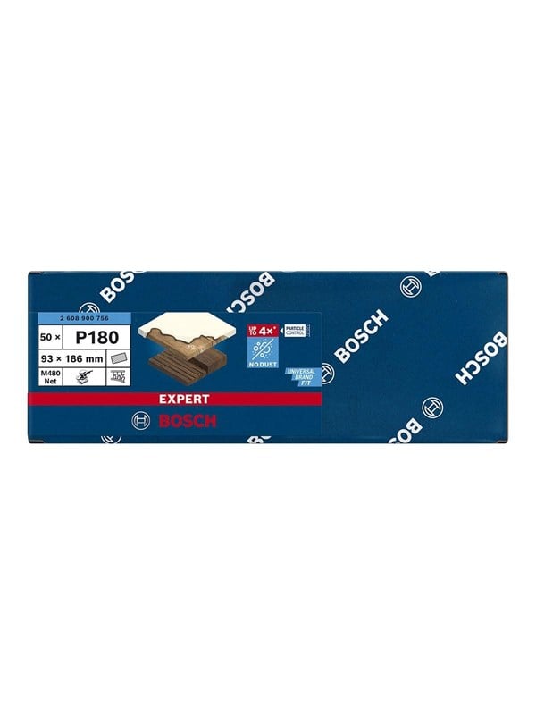 Bosch Expert M480 Sanding Sheets 180 grit 50pcs