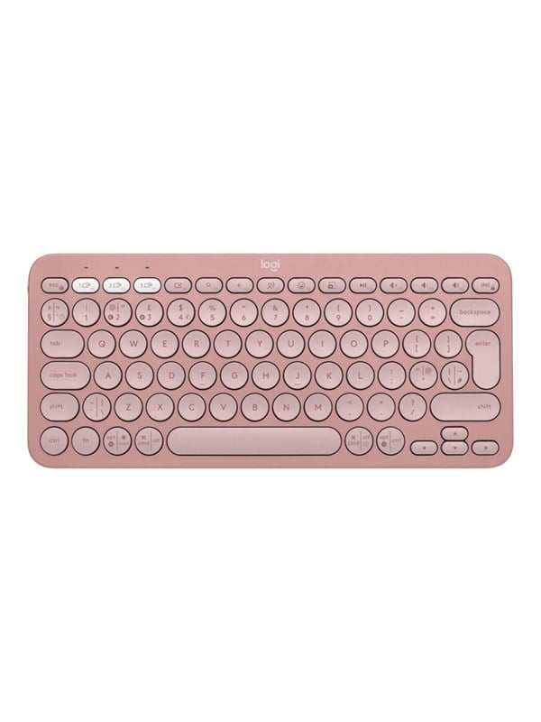 Logitech Pebble Keys 2 K380s - Toetsenbord - Engels (VK) - Roze