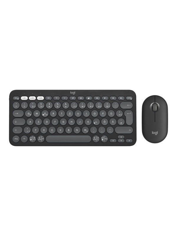 Logitech Pebble 2 Combo - Keyboard and mouse set - Universal - Roze
