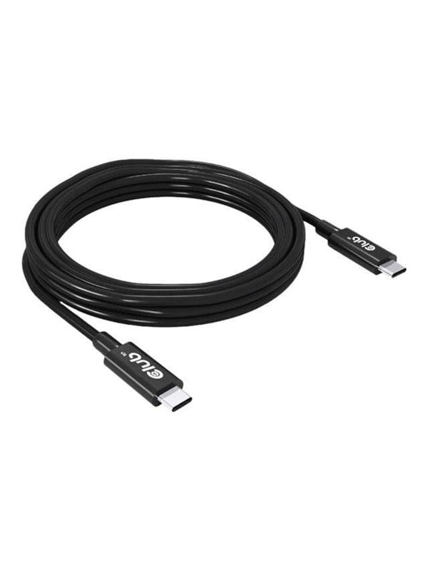 Club 3D USB-C® 40Gbps Cable 8K60Hz or 4K120Hz, PD 240W(48V/5A) EPR M/M 3m / 9.84ft