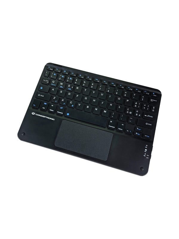 Conceptronic TOBIN01BIT - keyboard - 10 - with touchpad LED indicator - QWERTY - Italian - black Input Device - Toetsenbord - Italiaans - Zwart