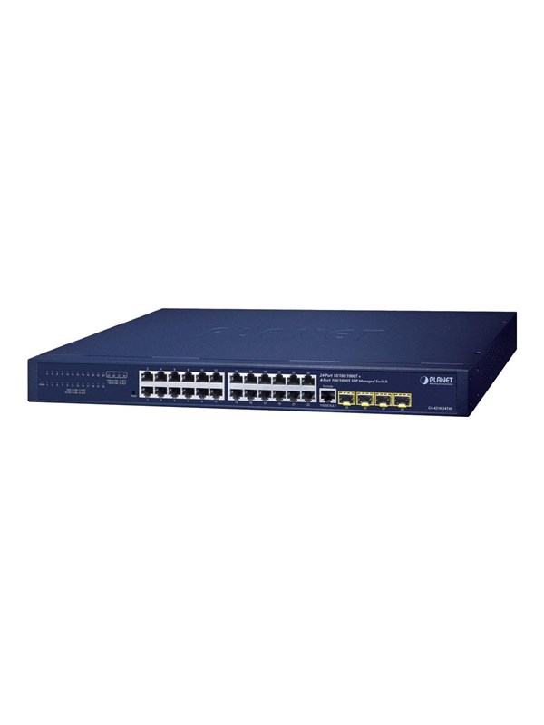 PLANET GS-4210-24T4S - switch - 28 ports - Managed - rack-mountable