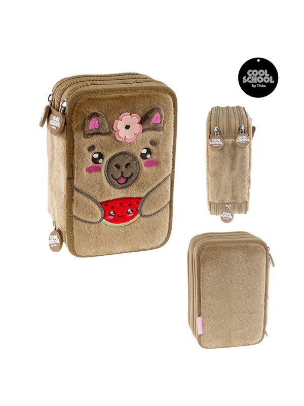 Tinka TRIPLE PENCIL CASE CAPYBARA