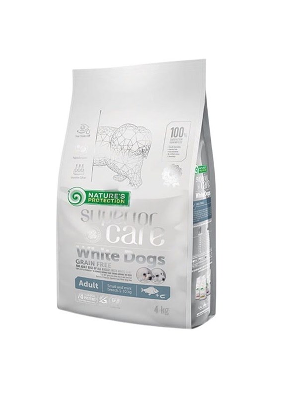 Nature's Protection Superior care White Fish Small and mini - dry dog food - 4 kg