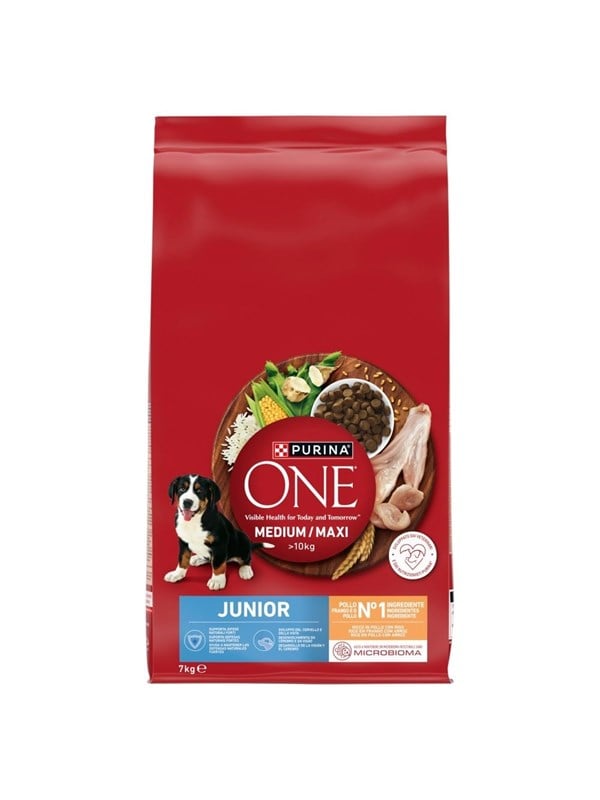 PURINA NESTLE One Junior Medium/Maxi Rijk aan kip met rijst - droog hondenvoer - 7kg