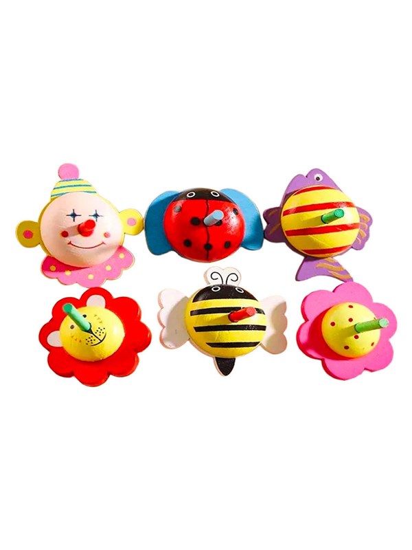 Duckiez Wooden Spinning Top - 1 stuk