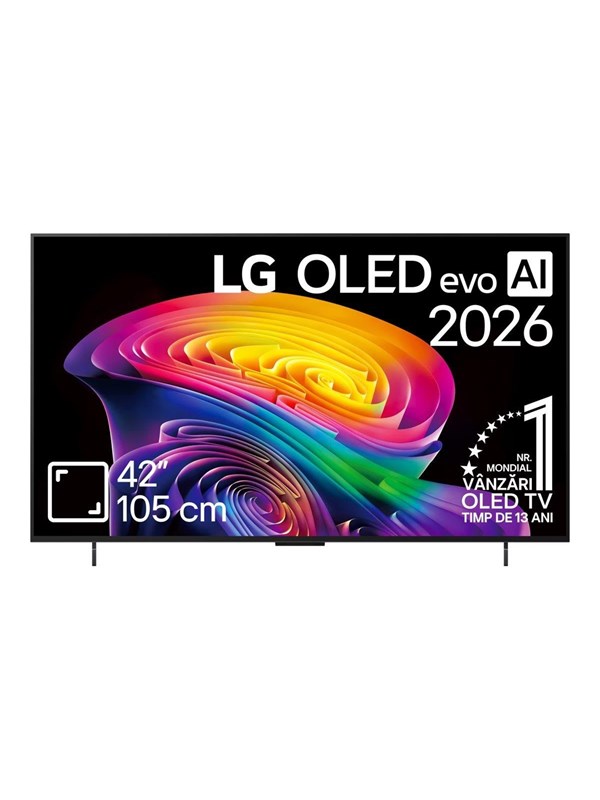 LG 42" Flat screen TV OLED 4K Dolby Vision OLED42C61LA C6 Series evo AI