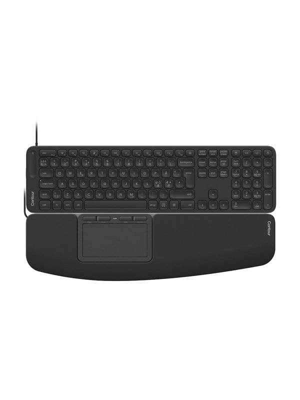 Contour Touch & Balance - Keyboard and touchpad set - Noords - Zwart