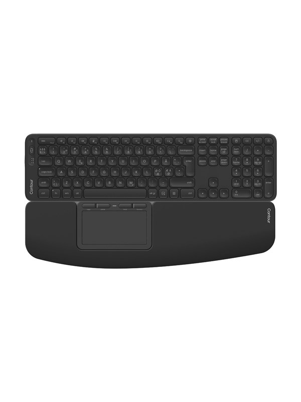 Contour Touch & Balance - Keyboard and touchpad set - Noords - Zwart