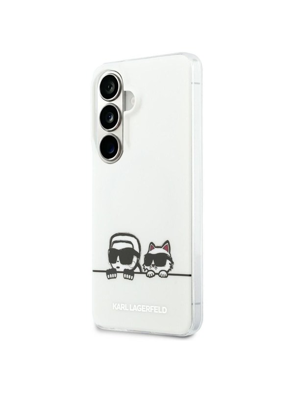 Karl Lagerfeld IML Peekaboo Karl&Choupette MagSafe Case for Samsung Galaxy S26 - Transparent