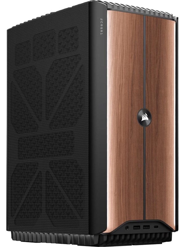 Corsair ONE a600 Wood Dark PC - AMD Ryzen 9 9900X3D CPU - NVIDIA GeForce RTX 5080 - 32GB DDR5-6000 RAM