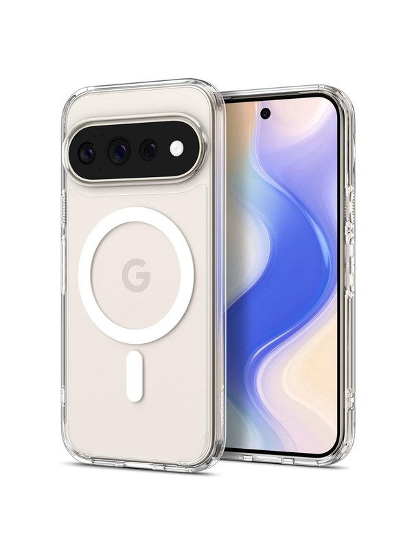 Spigen Hoesje Geschikt voor Google Pixel 11 Pro - Ultra Hybrid MagFit Case - Compatibel met MagSafe / Qi2 - Back Cover Transparant Wit