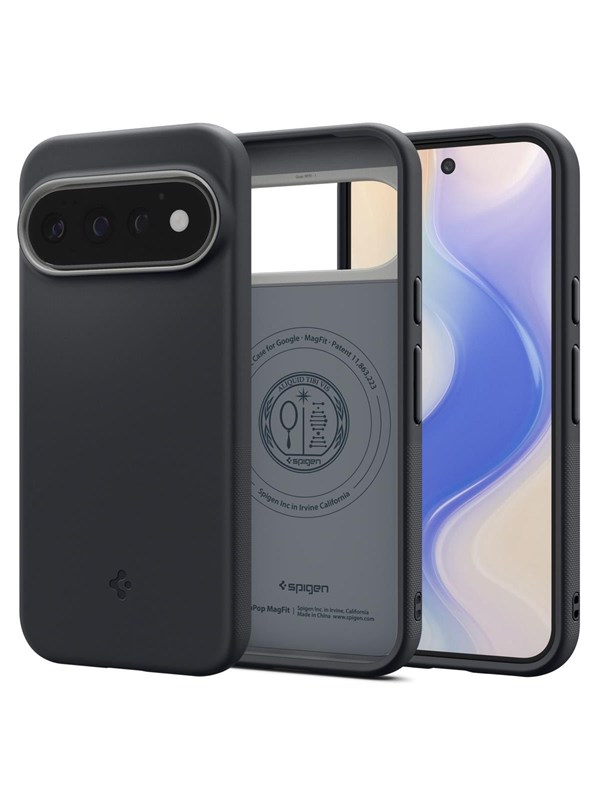 Spigen Nano Pop MagFit Hoesje Geschikt voor Google Pixel 11 Pro - Back Cover Compatibel met MagSafe / Qi2 - Zwart