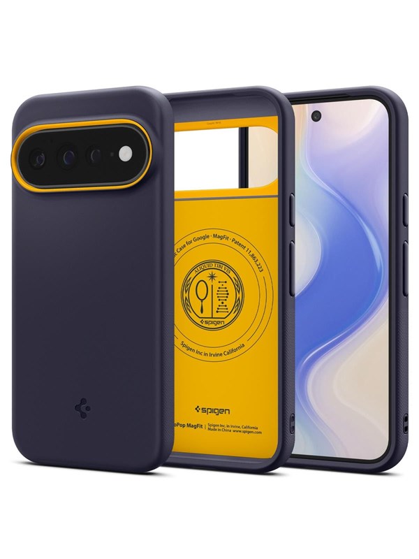 Spigen Nano Pop MagFit Hoesje Geschikt voor Google Pixel 11 Pro XL - Back Cover Compatibel met MagSafe / Qi2 - Blauw