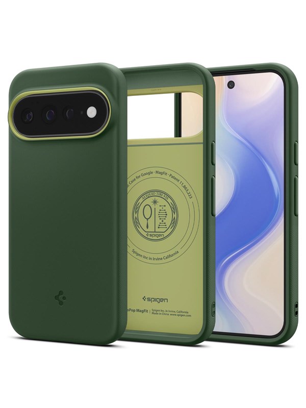 Spigen Nano Pop MagFit Hoesje Geschikt voor Google Pixel 11 Pro XL - Back Cover Compatibel met MagSafe / Qi2 - Groen
