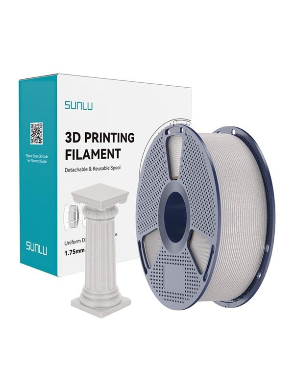 Sunlu PLA High-Speed Marble Filament - Light Gray