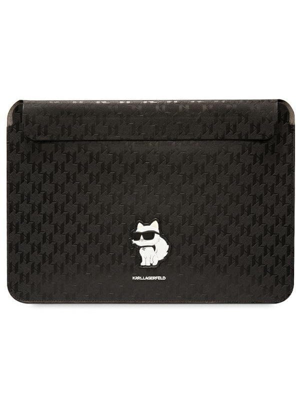 Karl Lagerfeld Saffiano Monogram Choupette case for a 16" laptop - black