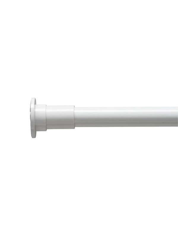 Croydex Self-Supporting Curtain Rod White - max 120 cm