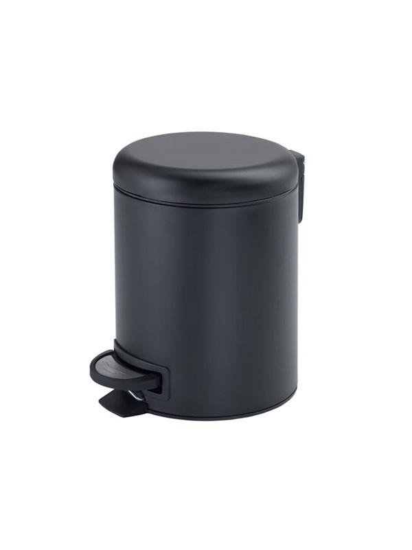 Gedy Potty Afvalbak 3l, Soft Close, mat zwart