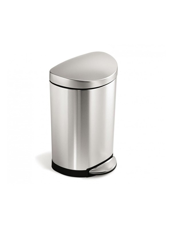 Simplehuman Semi-Round Pedal Bin Brushed Stainless Steel - 10 L