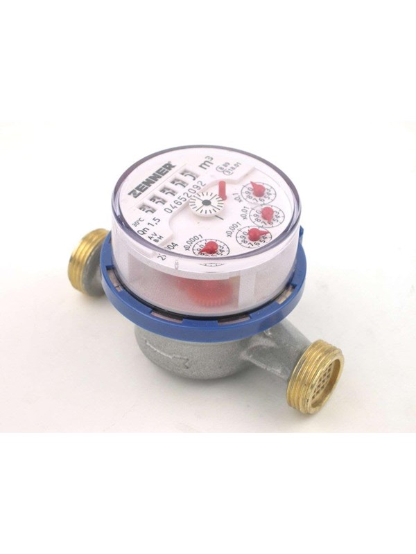 Zenner ETKD-N koudwatermeter 30 °C - 3/4x1/2" - 2,5 m3 - klasse B
