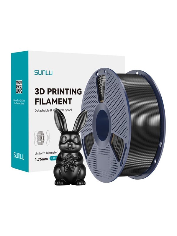 Sunlu PLA+ Silk Filament - Black